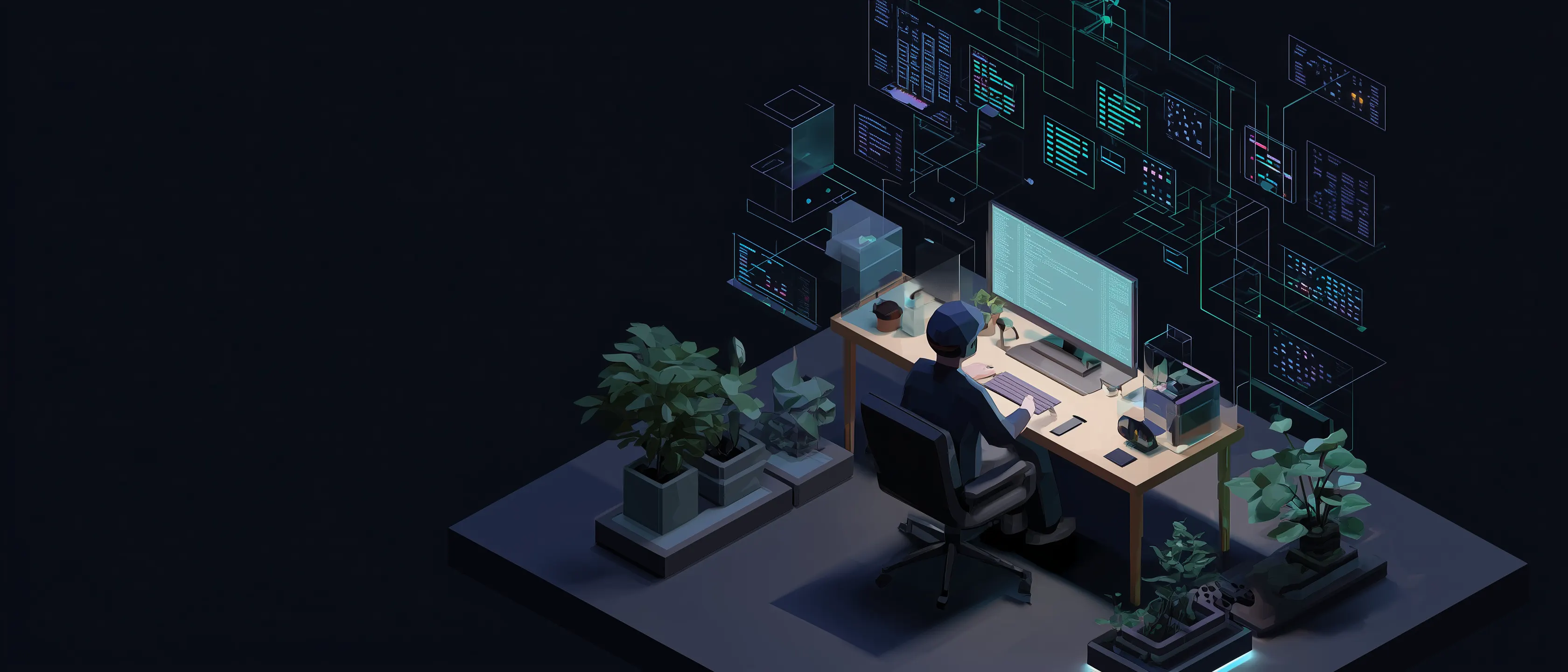 Enterprise backend architecture visual